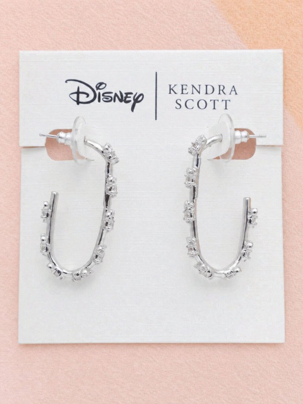 Kendra Scott - Disney Mickey & Minnie Silver Hoop Earrings - NEW